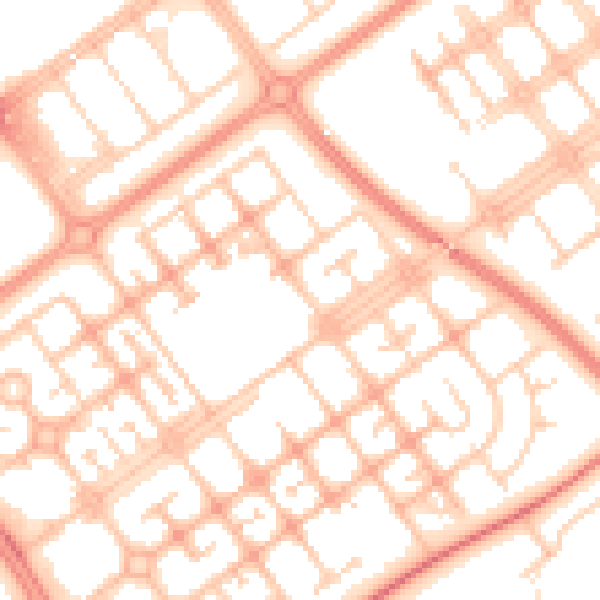 Daytime road noise heatmap for MK6 2PY
