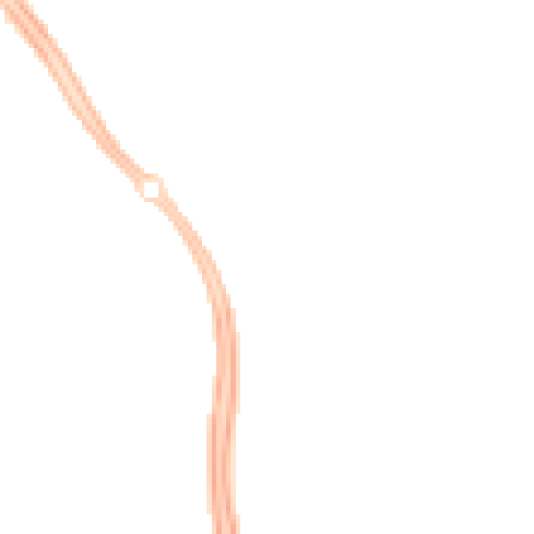 Night-time road noise heatmap for MK6 3PJ