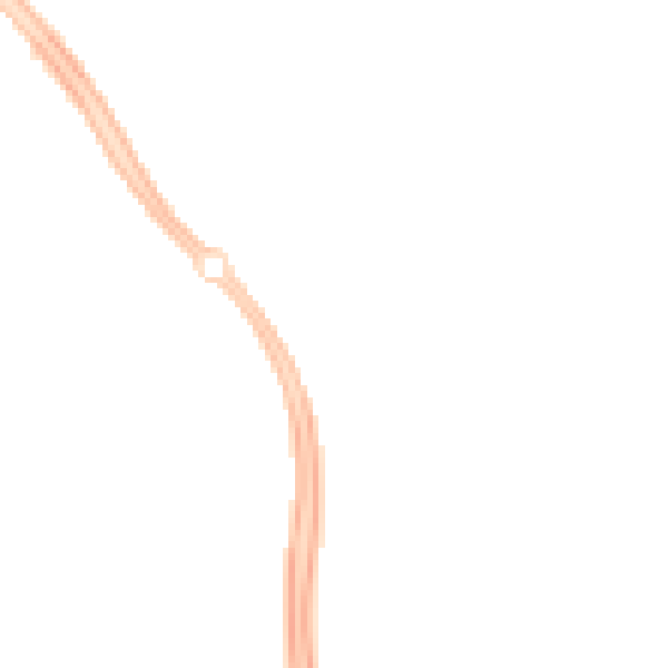 Night-time road noise heatmap for MK6 3PQ