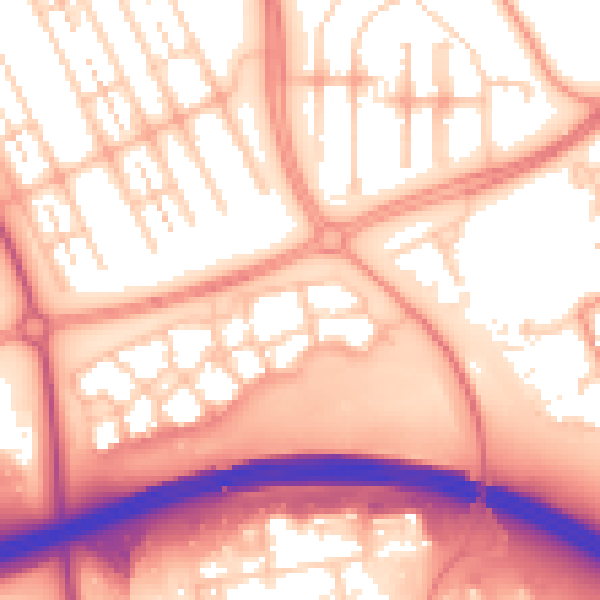Daytime road noise heatmap for MK6 4AF