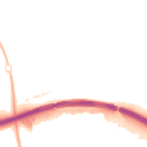 Night-time road noise heatmap for MK6 4AJ