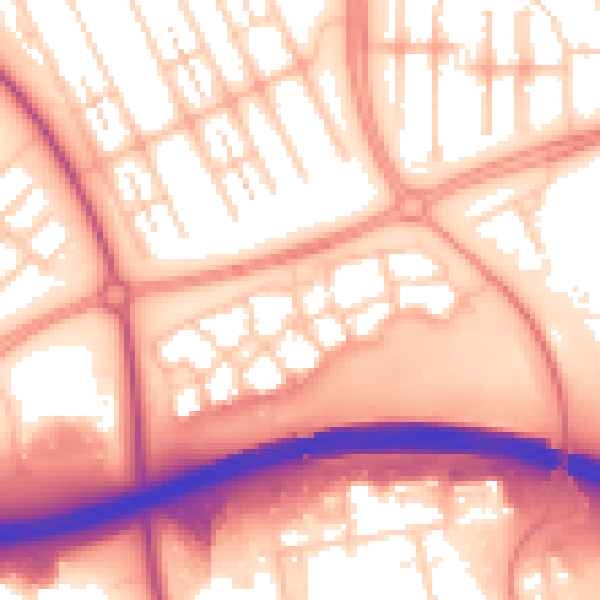 Daytime road noise heatmap for MK6 4AS