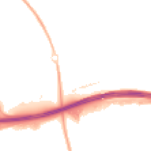 Night-time road noise heatmap for MK6 4AX