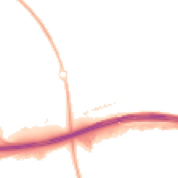 Night-time road noise heatmap for MK6 4AZ