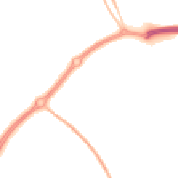 Night-time road noise heatmap for MK6 4HH