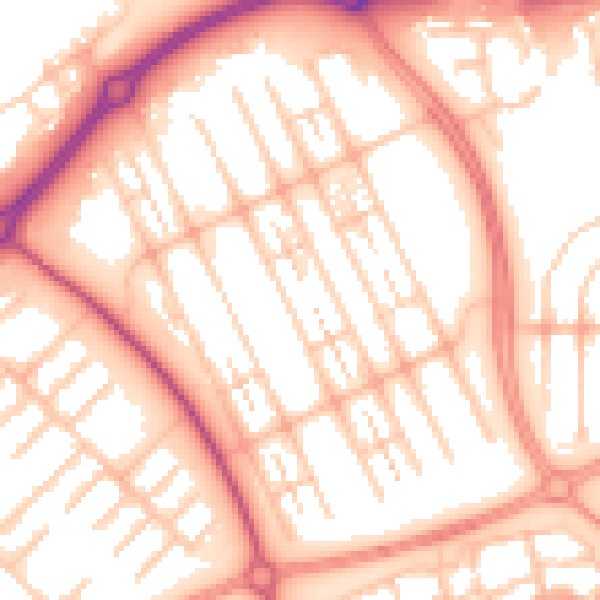 Daytime road noise heatmap for MK6 4HR