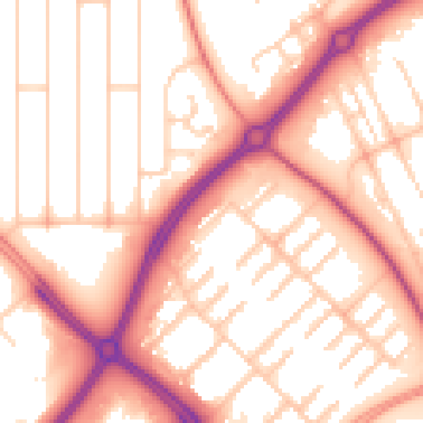 Daytime road noise heatmap for MK6 4LF