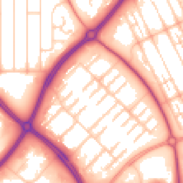Daytime road noise heatmap for MK6 4LG