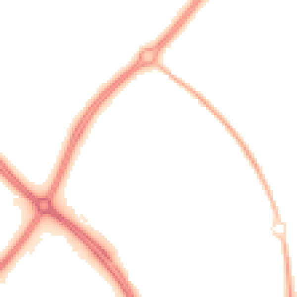 Night-time road noise heatmap for MK6 4LG