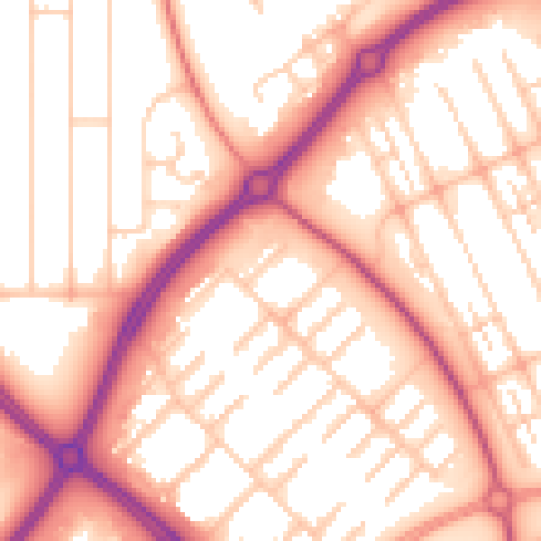 Daytime road noise heatmap for MK6 4LN