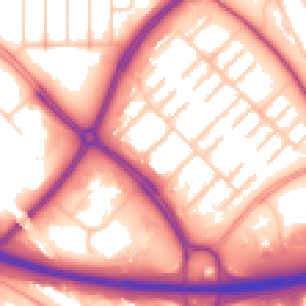 Daytime road noise heatmap for MK6 4LS