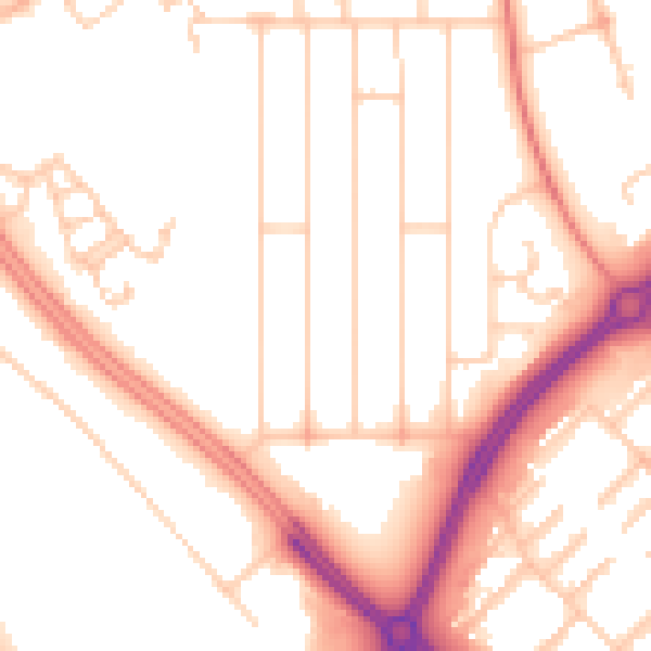 Daytime road noise heatmap for MK6 5DW