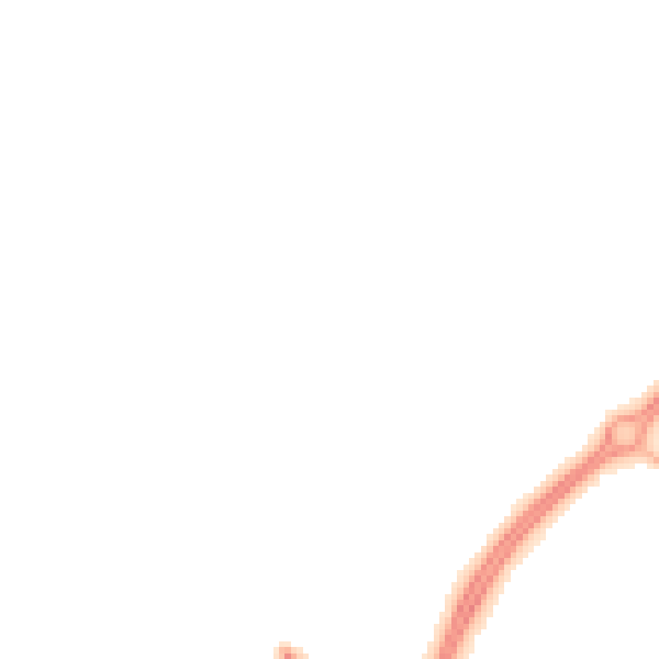 Night-time road noise heatmap for MK6 5EL