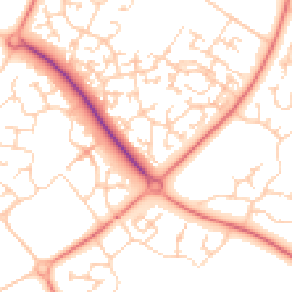 Daytime road noise heatmap for MK8 0DB