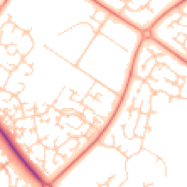 Daytime road noise heatmap for MK8 0ER