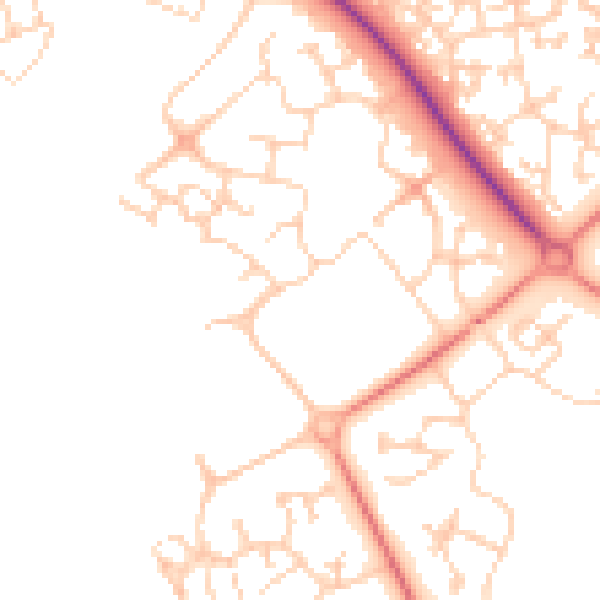 Daytime road noise heatmap for MK8 0PD
