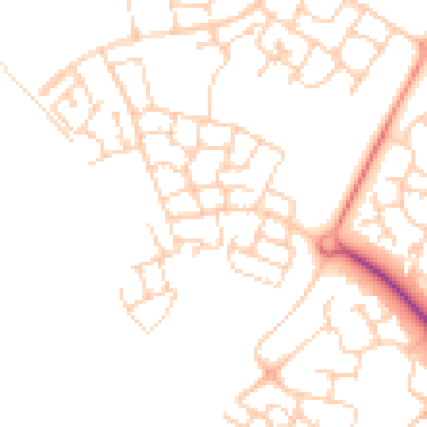 Daytime road noise heatmap for MK8 1AH