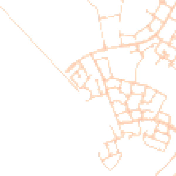 Daytime road noise heatmap for MK8 1DH