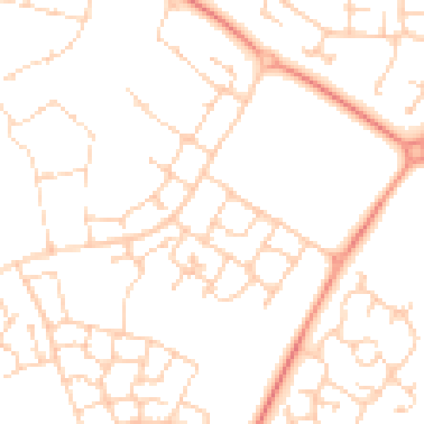 Daytime road noise heatmap for MK8 1DR