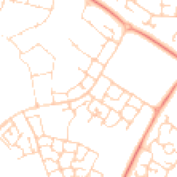 Daytime road noise heatmap for MK8 1DS
