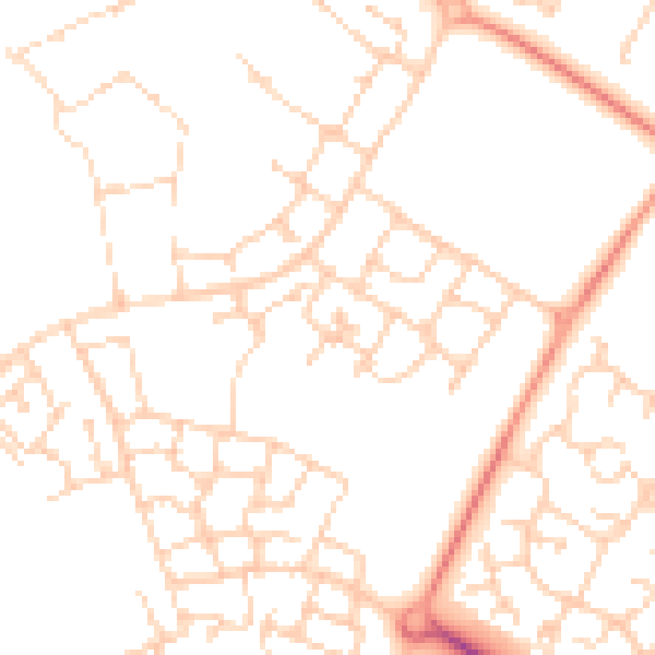 Daytime road noise heatmap for MK8 1ED