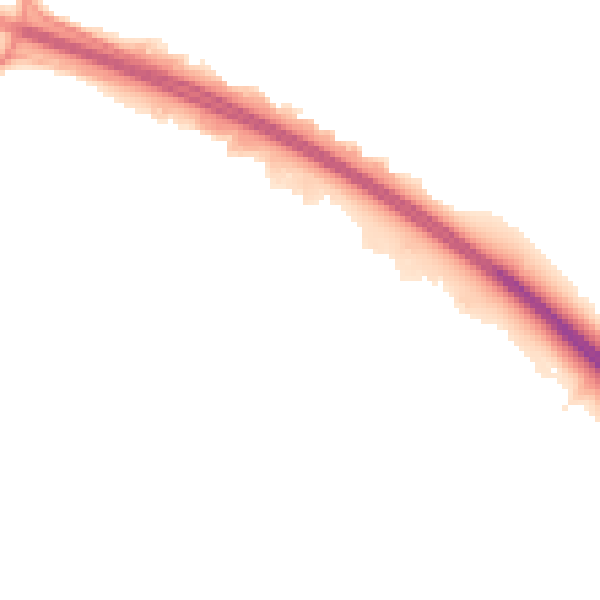Night-time road noise heatmap for MK8 8DF