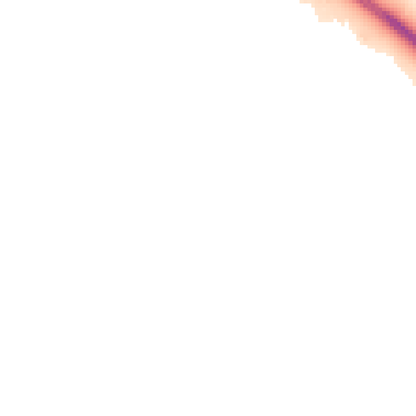Night-time road noise heatmap for MK8 8EJ