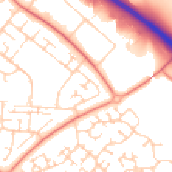 Daytime road noise heatmap for MK8 8ES