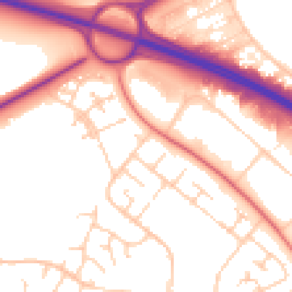 Daytime road noise heatmap for MK8 8HP