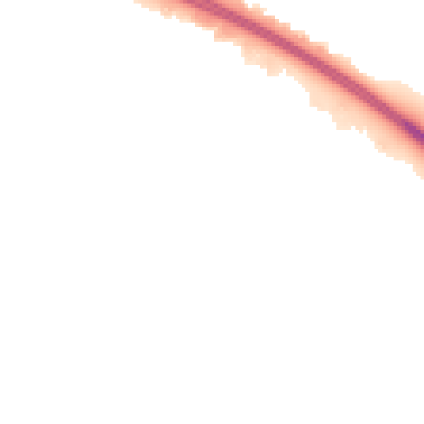 Night-time road noise heatmap for MK8 8JP
