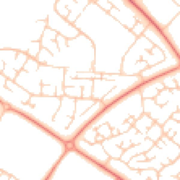 Daytime road noise heatmap for MK8 8LP