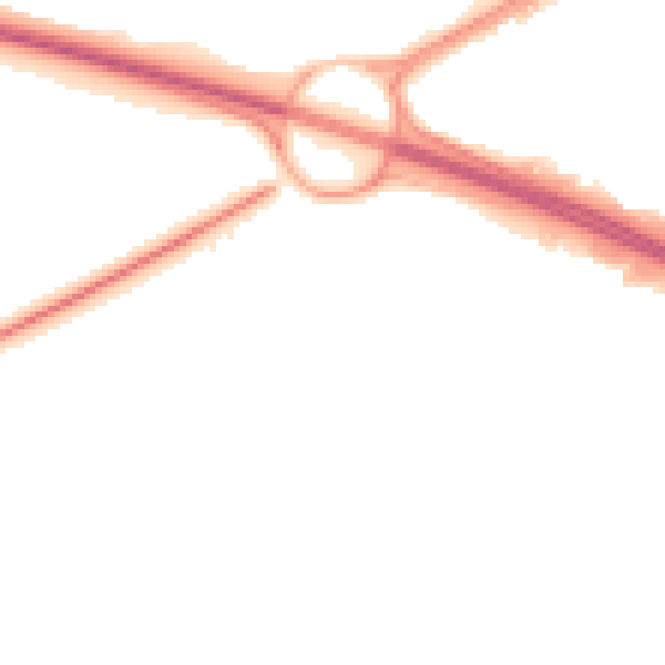 Night-time road noise heatmap for MK8 8PD