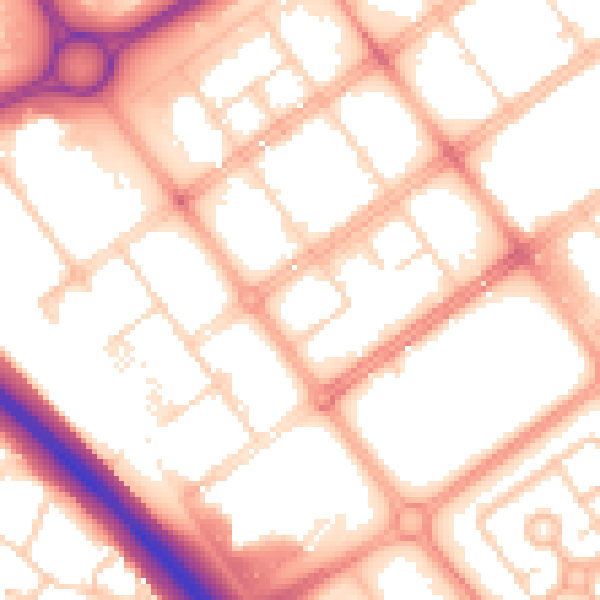 Daytime road noise heatmap for MK9 1AT