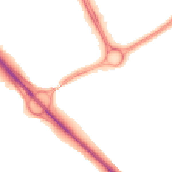 Night-time road noise heatmap for MK9 1EN