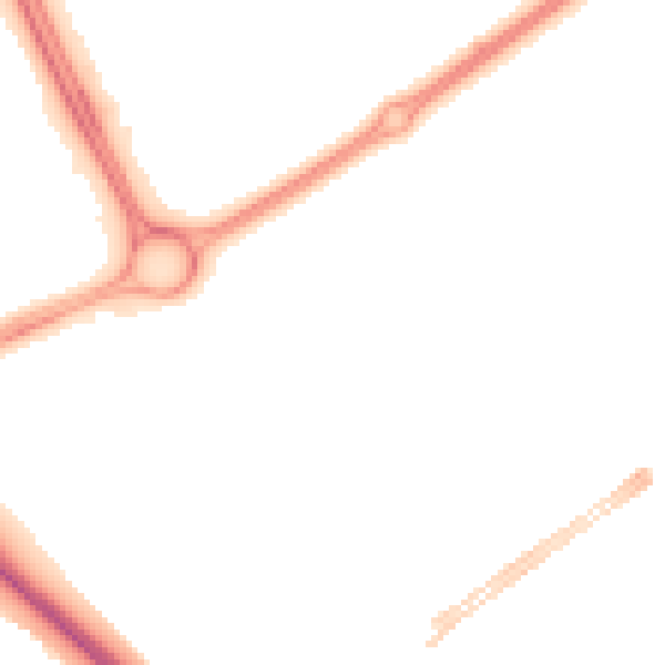 Night-time road noise heatmap for MK9 1GE
