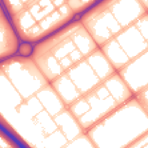 Daytime road noise heatmap for MK9 1LT