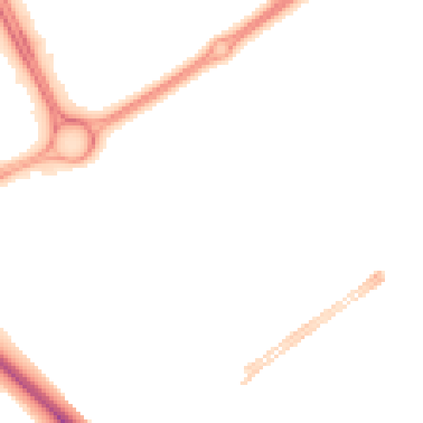 Night-time road noise heatmap for MK9 1LT