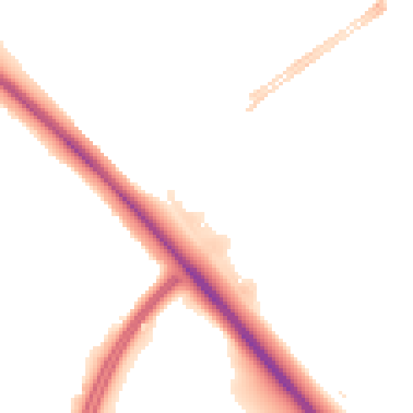 Night-time road noise heatmap for MK9 1PG