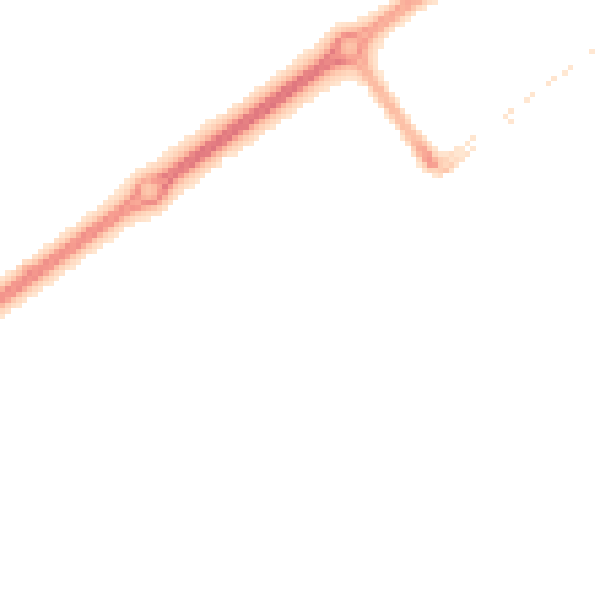 Night-time road noise heatmap for MK9 2AD