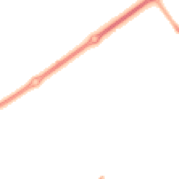 Night-time road noise heatmap for MK9 2AH