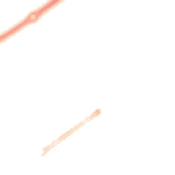 Night-time road noise heatmap for MK9 2BQ