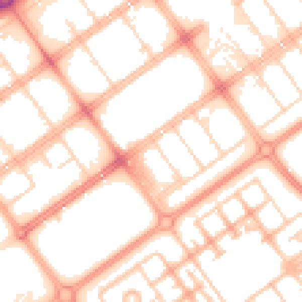 Daytime road noise heatmap for MK9 2DG