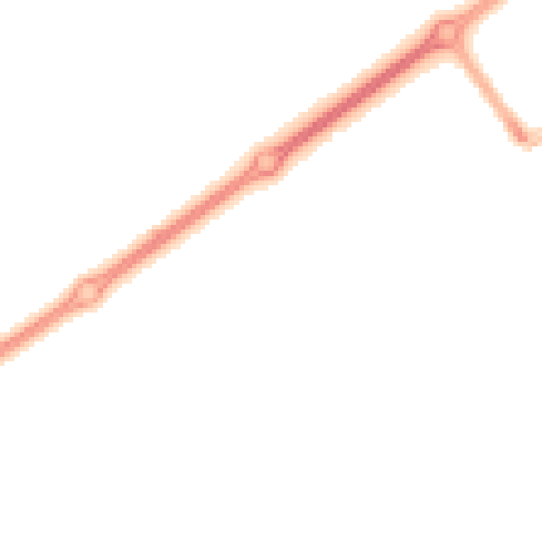 Night-time road noise heatmap for MK9 2DN