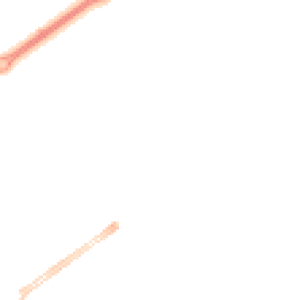 Night-time road noise heatmap for MK9 2EA