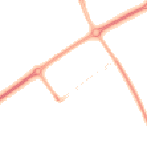 Night-time road noise heatmap for MK9 3BT