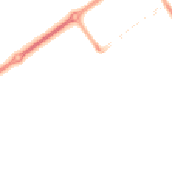 Night-time road noise heatmap for MK9 3FH
