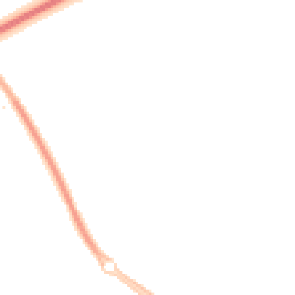 Night-time road noise heatmap for MK9 3FX