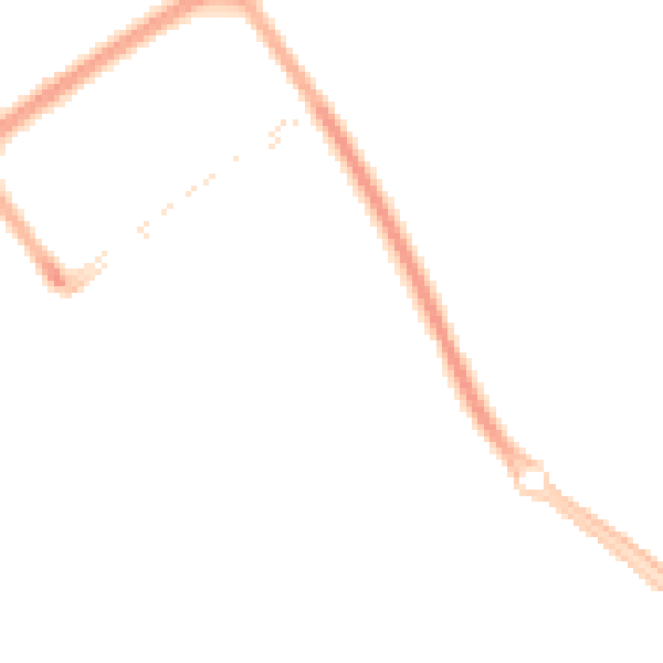 Night-time road noise heatmap for MK9 3PU