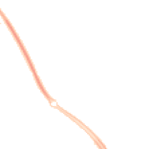 Night-time road noise heatmap for MK9 4AG