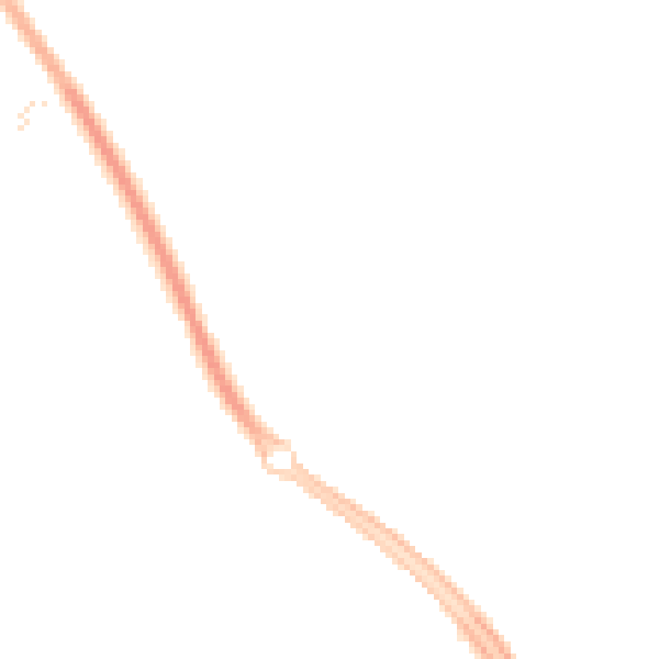 Night-time road noise heatmap for MK9 4BE
